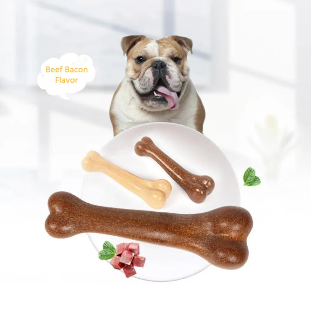 Dog Bone Chews Toys Nearly Indestructible Natural Non-Toxic Anti-bite Puppy Toys For Small Medium Large Dog Pet Chew Game Dental - Pawfect Supply Go